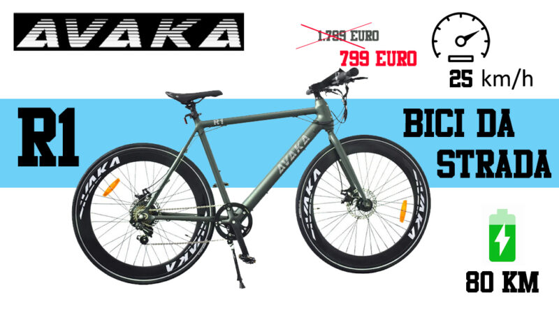Avaka R1 bici da strada elettrica economica per la città