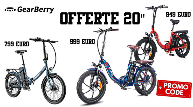 Gearberry.com offerta bici elettriche economiche da 20